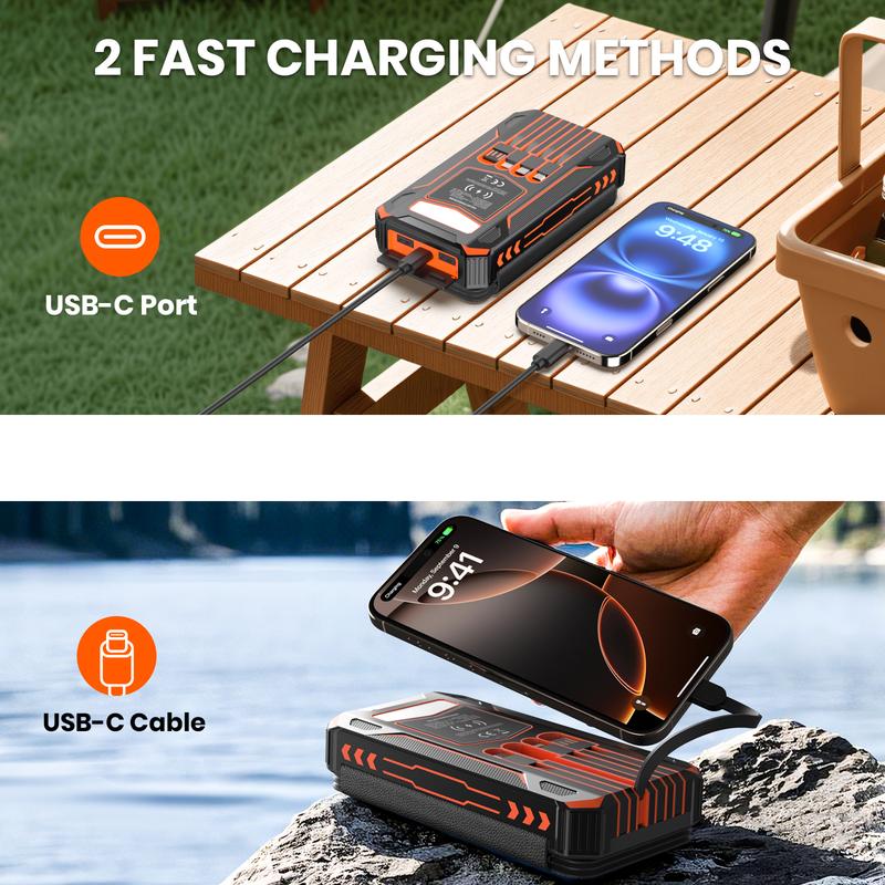 48000mAh & 25000mAh Solar Charger Power