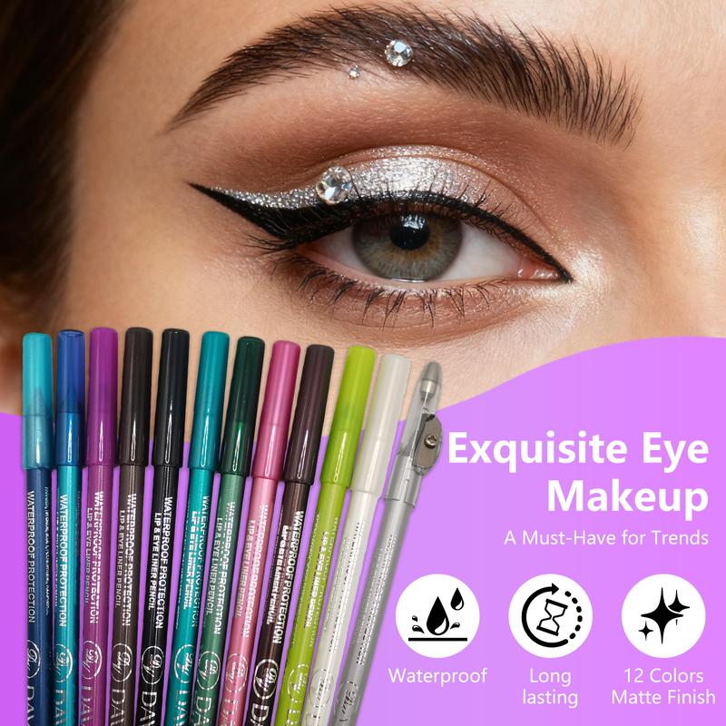 12 Color Eyeliner Pencil