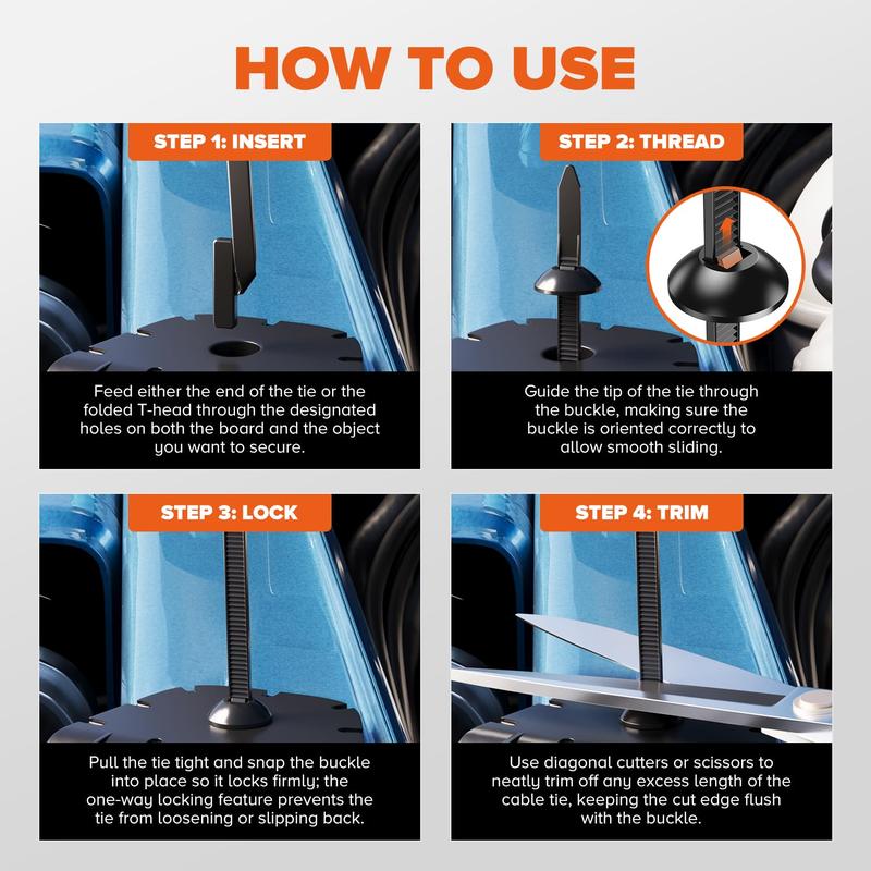 Snap-fit Nylon Fastening Clip for Car Repairs