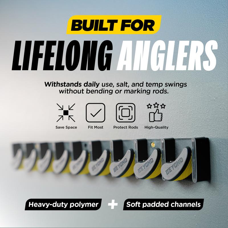Vertical Layout Fishing Rod Rack