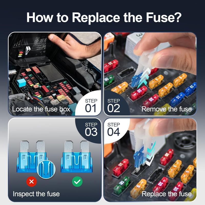 Kit surtido de 300 fusibles para automóvil