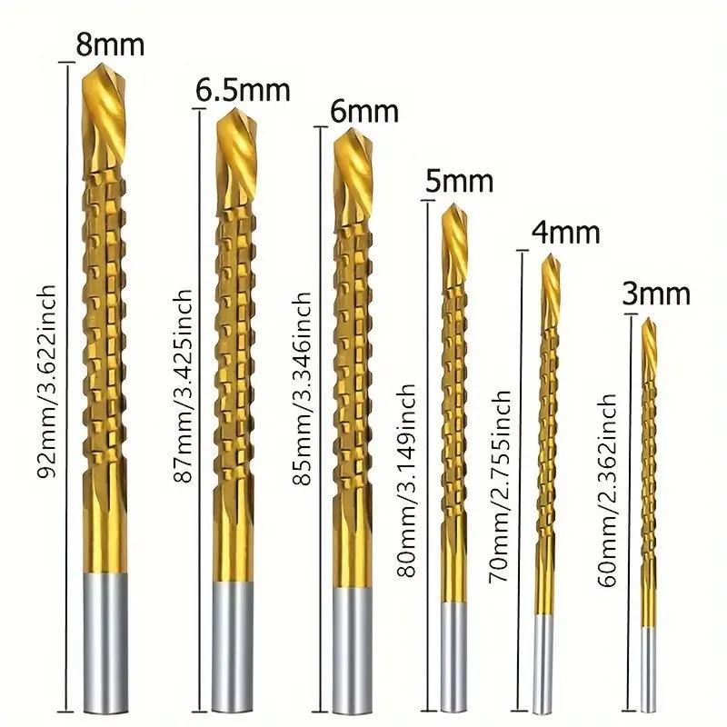 Herramientas de metalurgia para taladrado (6 unidades)