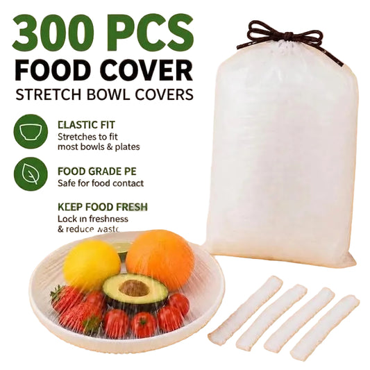 Disposable Elastic Food Storage Covers(100pcs)