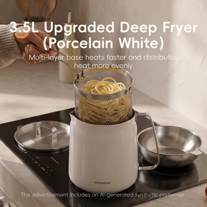 Compact   Stainless Steel Deep Fryer