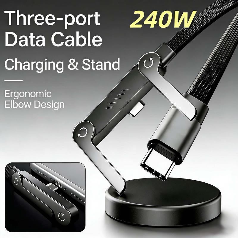 Soporte invisible para cable de carga