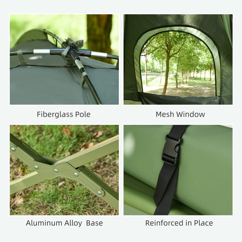 Cama plegable de camping para una persona