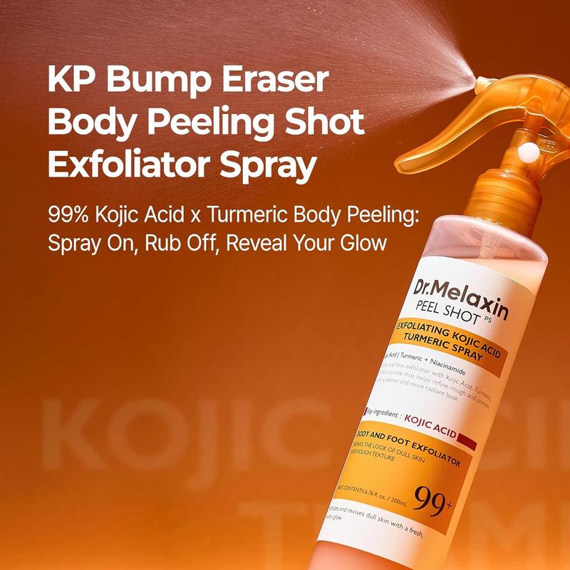 Spray exfoliante para el cuerpo