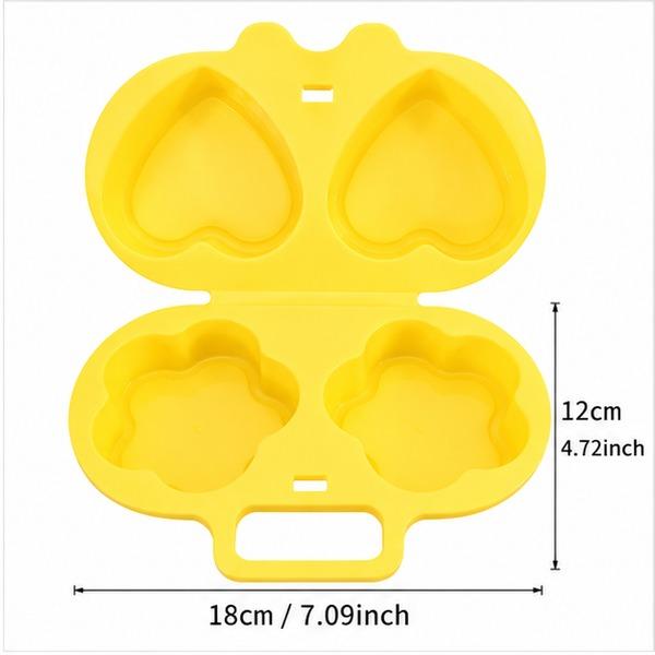 Grey Double Cavity Nonstick Egg Poacher