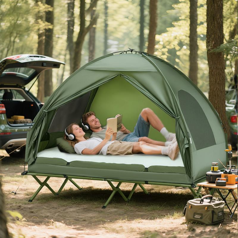 Cama plegable de camping para una persona