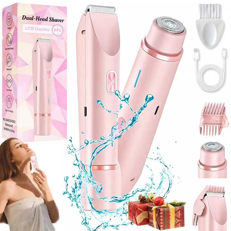 Afeitadora eléctrica inalámbrica 2 en 1 para mujer