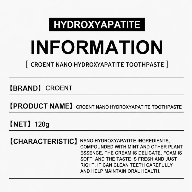 Pasta de dientes con nanohidroxiapatita