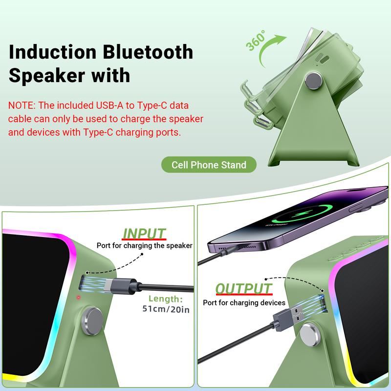 Soporte de altavoz de audio de inducción inalámbrica