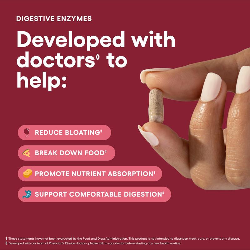 Enzimas digestivas de Physician's Choice