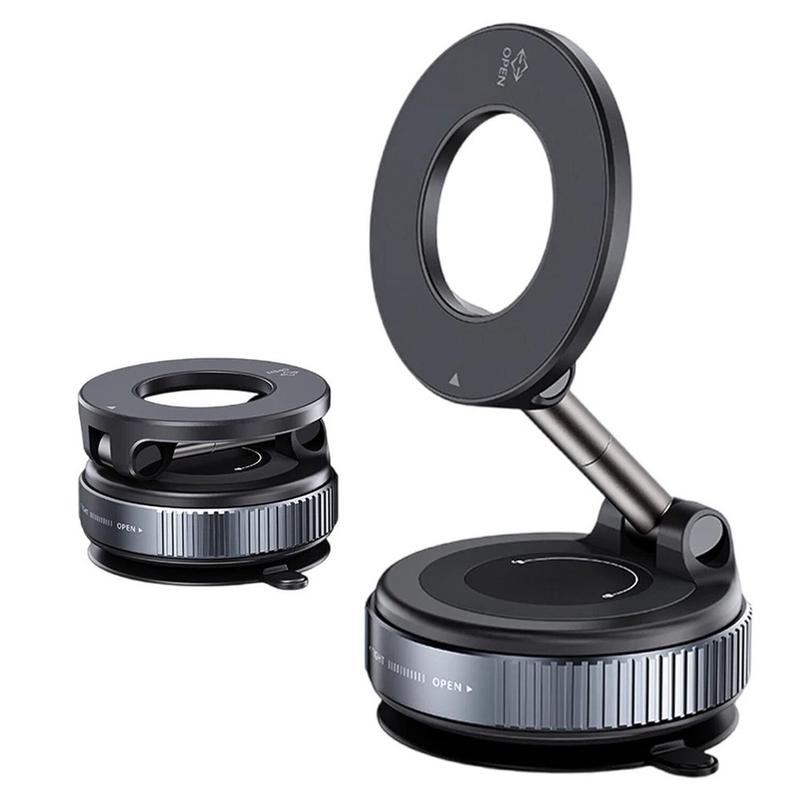Soporte magnético para teléfono de coche con ventosa de vacío y ajuste de 360°