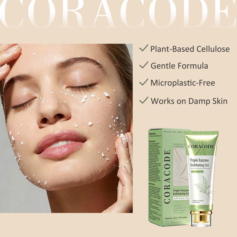 Gel exfoliante de triple enzima