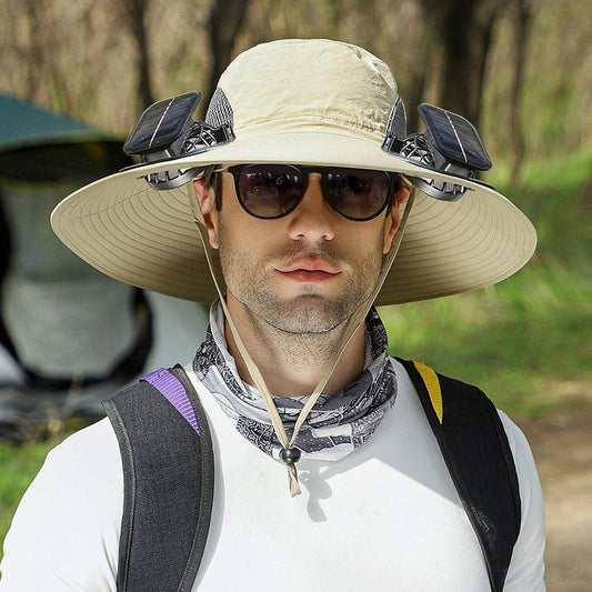 Gorro de Sol con Ventilador Solar - FPU 50+