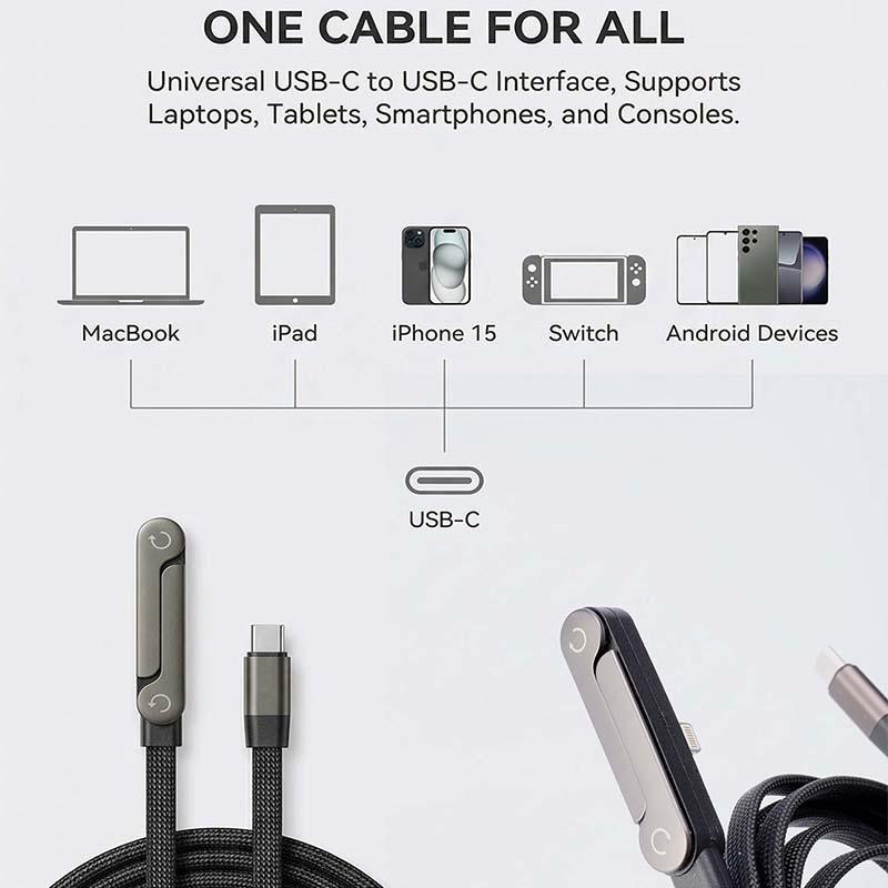 Soporte invisible para cable de carga