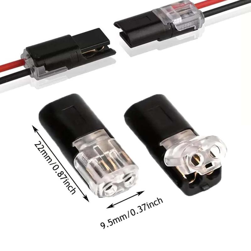 Conector enchufable de doble cable para LED (paquete de 20 unidades)