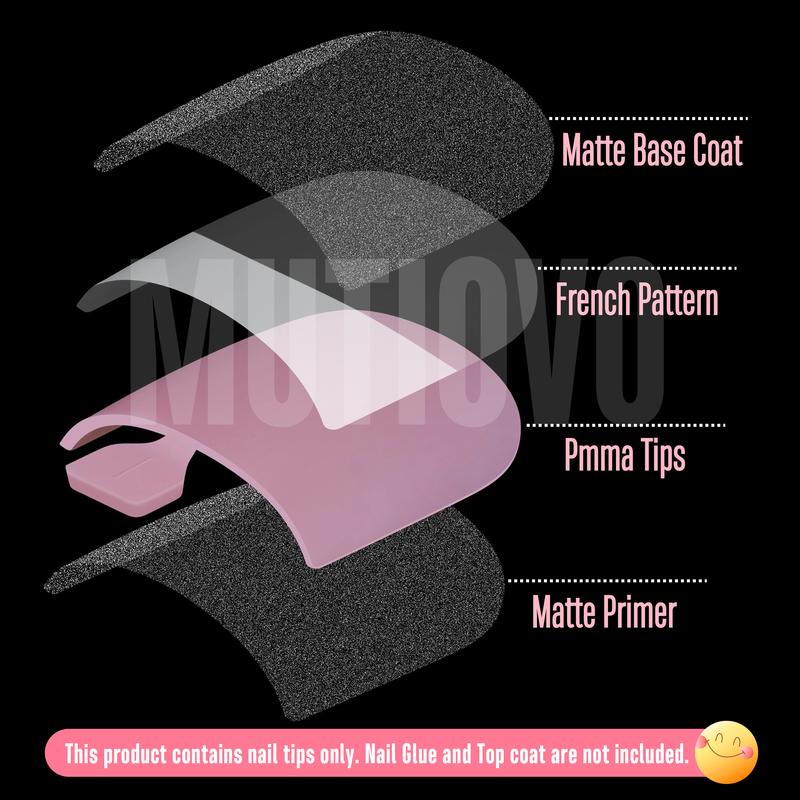 French Toe Nail Tips Press on