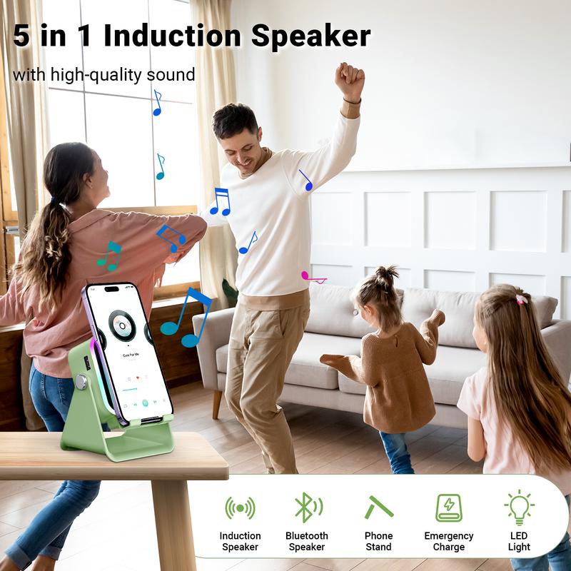 Soporte de altavoz de audio de inducción inalámbrica