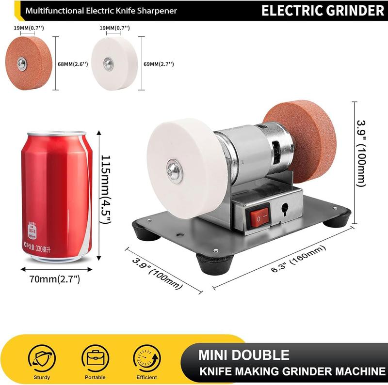 Miniesmeriladora de banco eléctrica