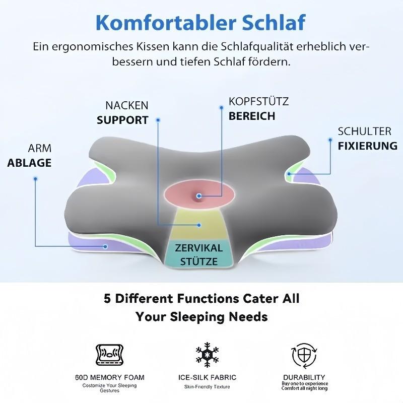 Almohada cervical de espuma viscoelástica con efecto refrescante
