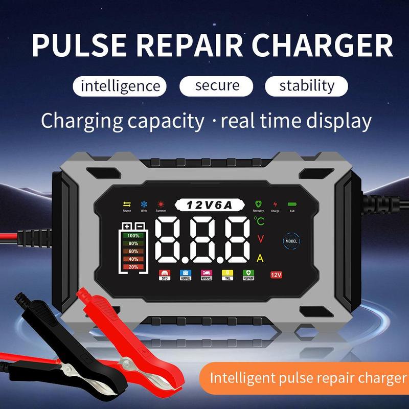 Cargador de baterías inteligente de 12 V y 6 A