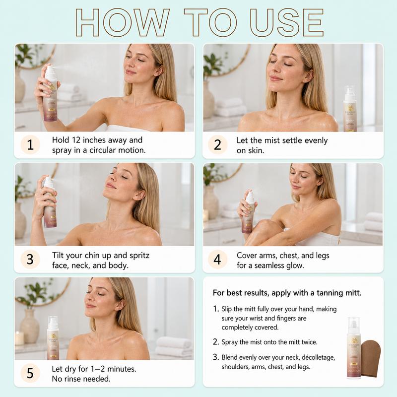 Self Tanning Mist - Organic, Natural