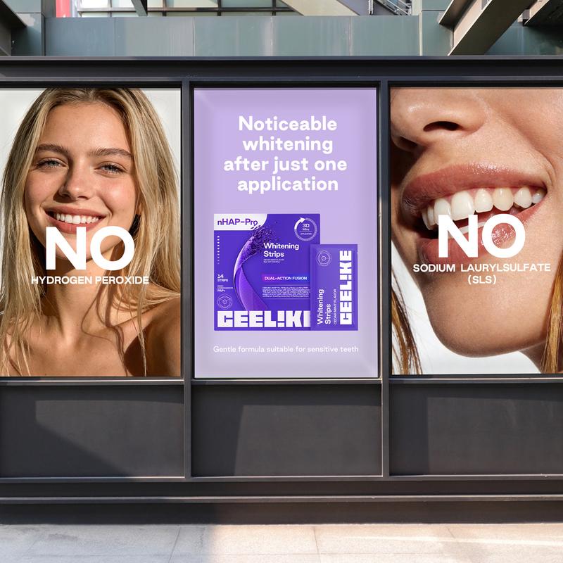 Tiras Blanqueadoras Moradas para Dientes