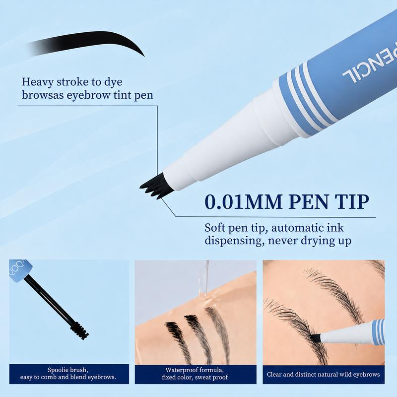 Gel para cejas 2 en 1, con color y resistente al agua