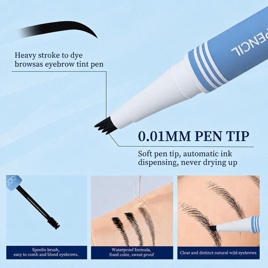 Gel para cejas 2 en 1, con color y resistente al agua