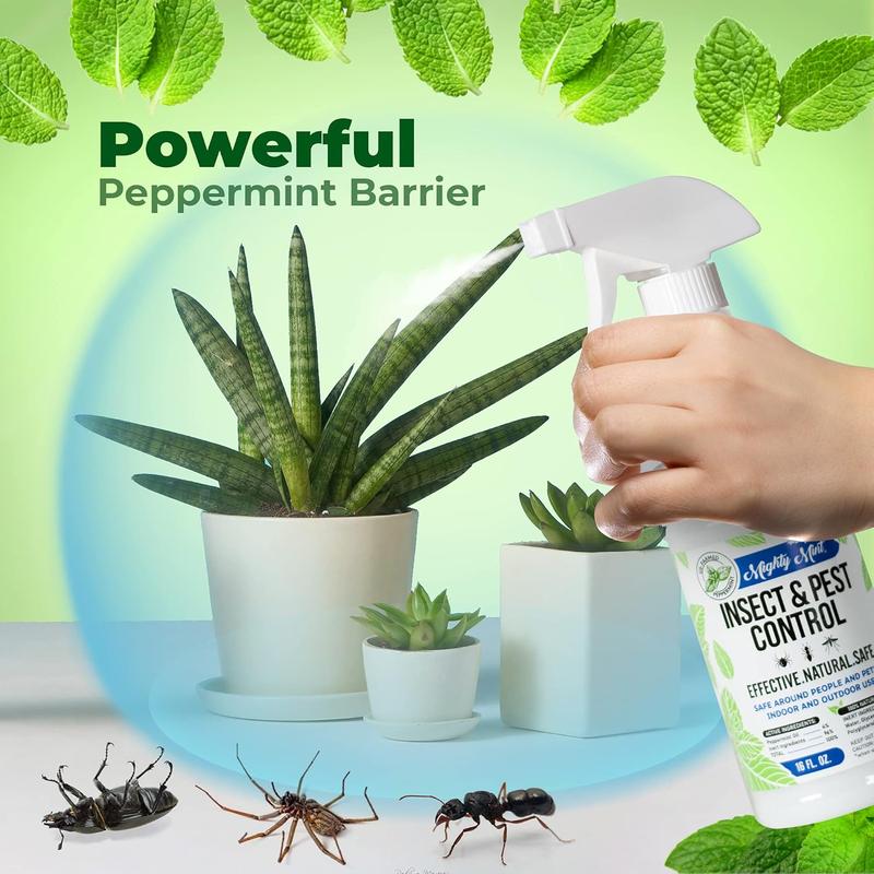 Spray repelente de insectos con aceite de menta