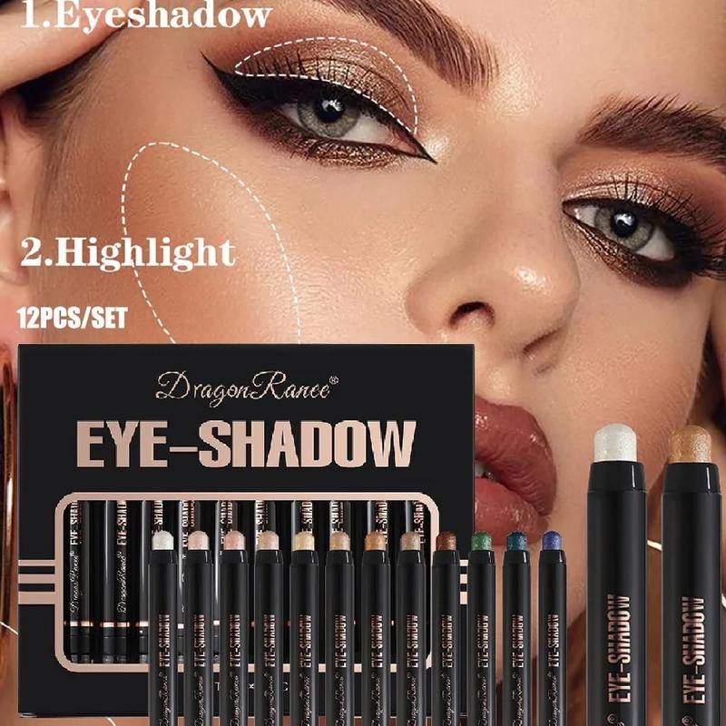 12-Piece Dual-Ended   Stick Eyeshadow