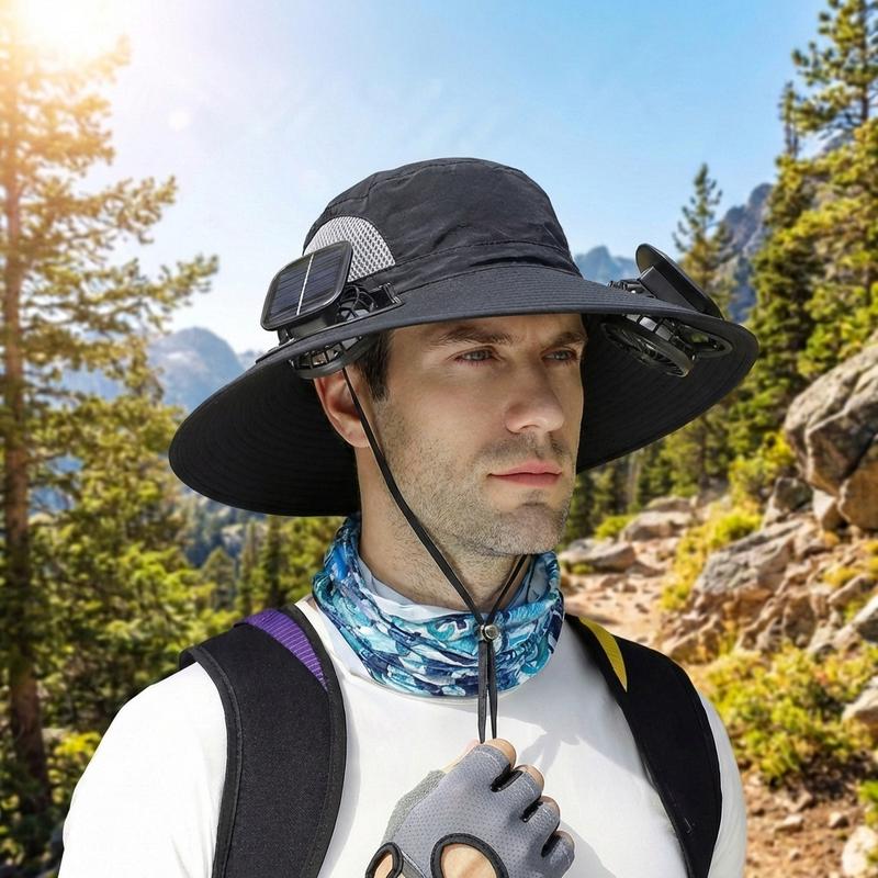 Solar Fan Sun Hat - UPF 50+