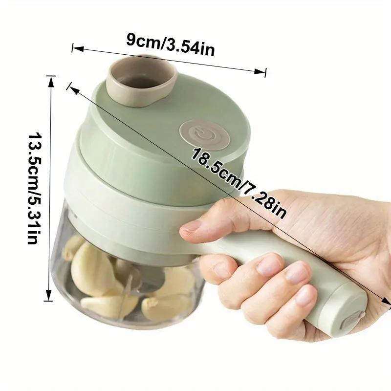 Picadora de alimentos eléctrica portátil 4 en 1