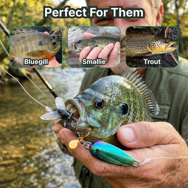 3-Pack Realistic Housefly Spinner Baits