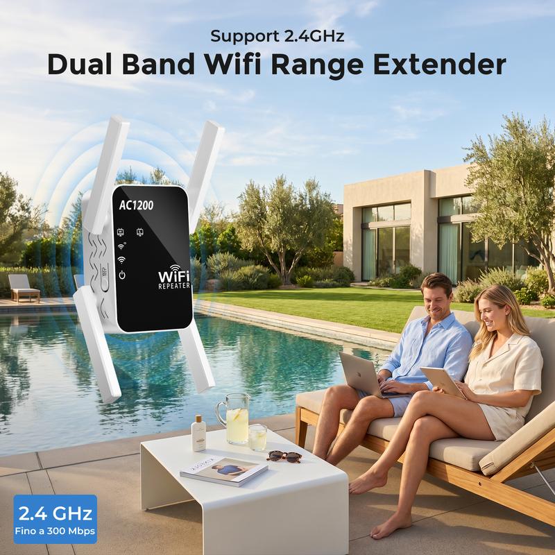 Amplificador de señal y extensor WiFi para el hogar