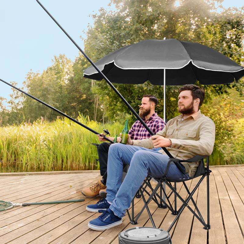 Mobiliario de camping: Silla plegable portátil de dos plazas
