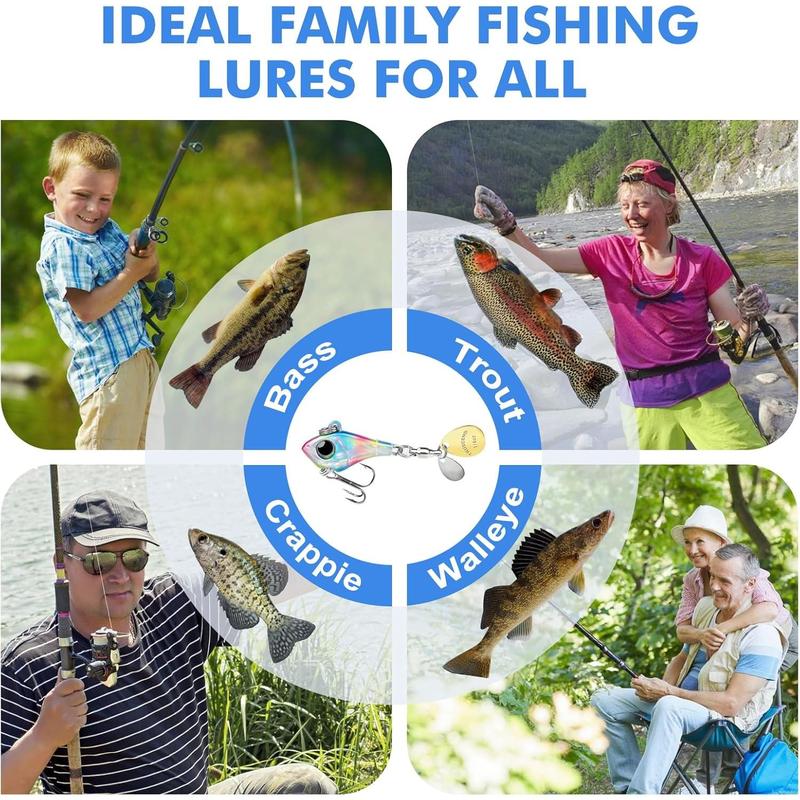 Vibrating Metal Tail Spinner Fishing Lure