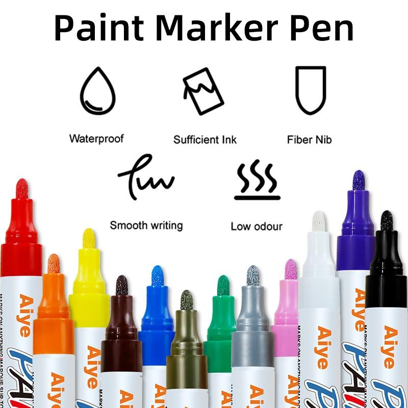 Tinta permanente a base de aceite de 12 colores