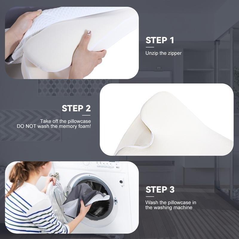 Almohada cervical de espuma viscoelástica con efecto refrescante