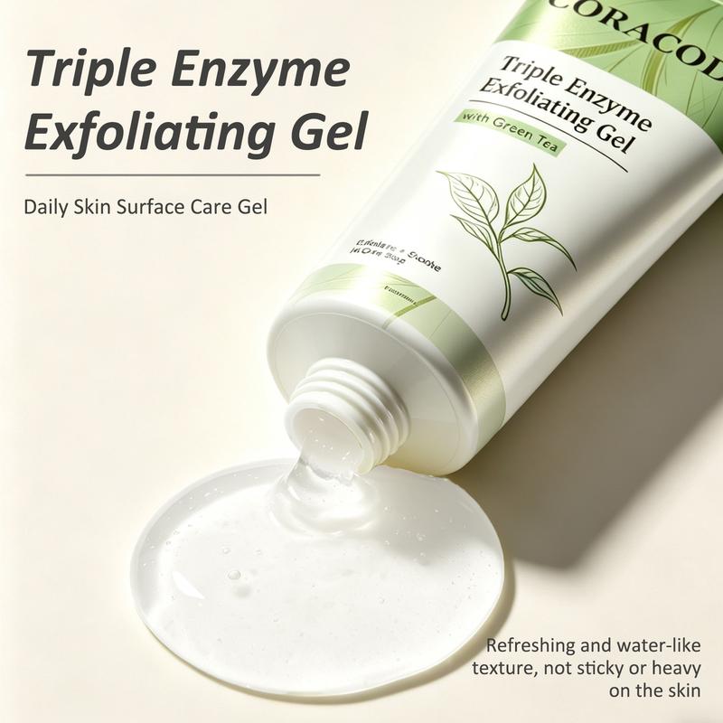 Gel exfoliante de triple enzima