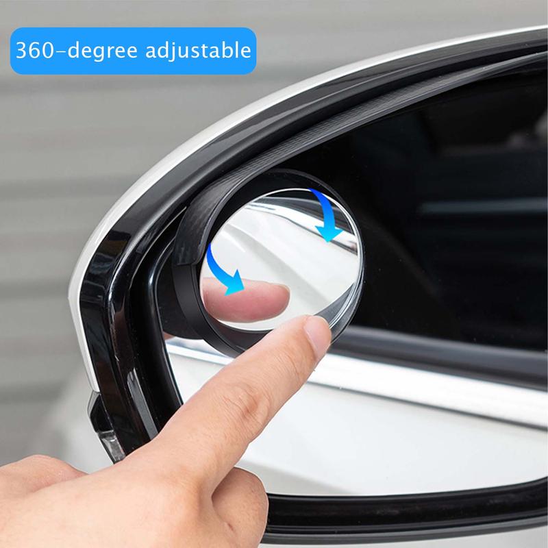 Espejos retrovisores impermeables universales para puntos ciegos de coche, 2 unidades.