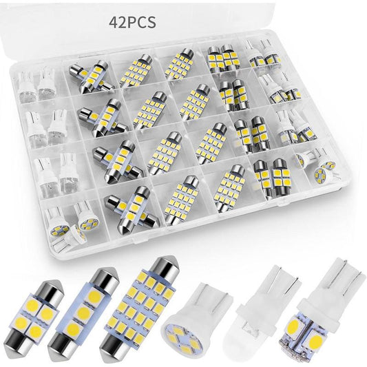 Juego de 42 piezas de luces blancas superbrillantes para automóvil
