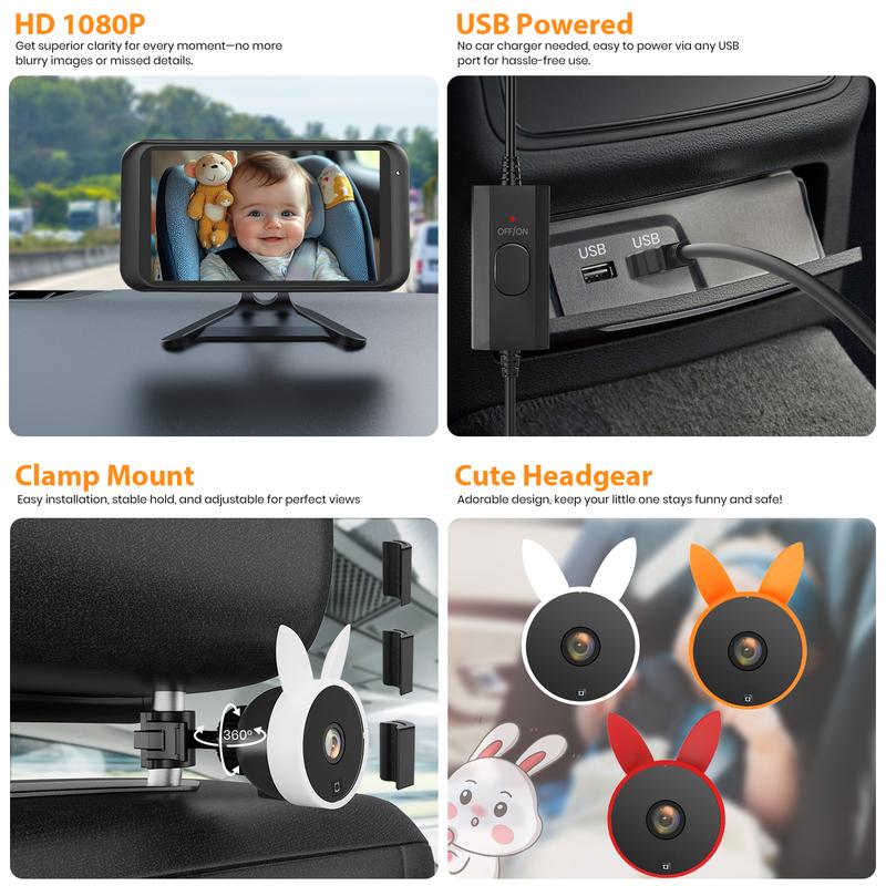 USB Plug-and-Play Baby Car Camera