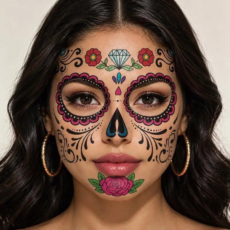 Tatuajes faciales temporales