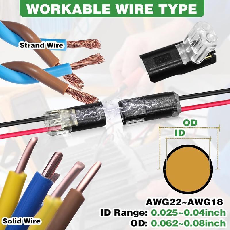 20 PCS Double-Wire Plug-in Connector Led