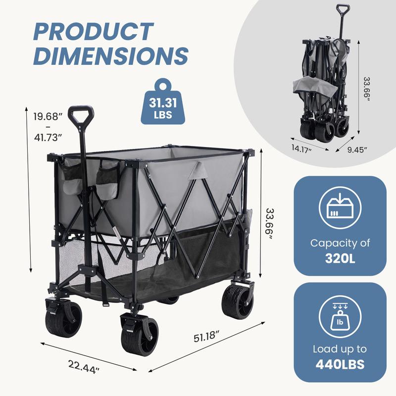 Large Capacity Folding Double Deck