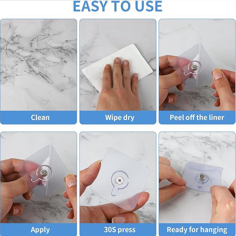 20 PCS Adhesive Frame Hooks