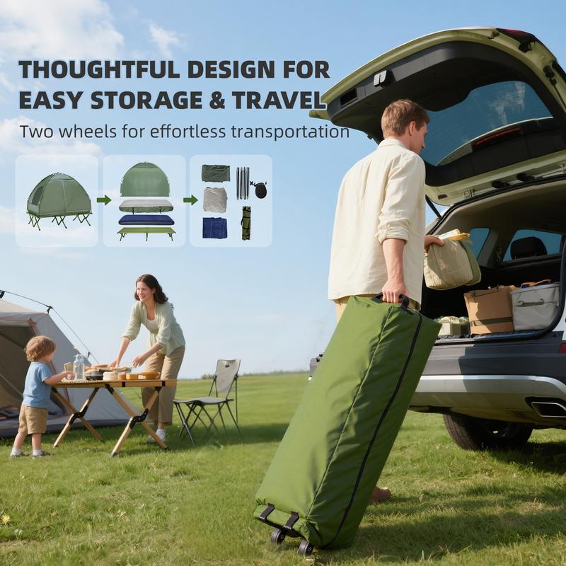 Cama plegable de camping para una persona
